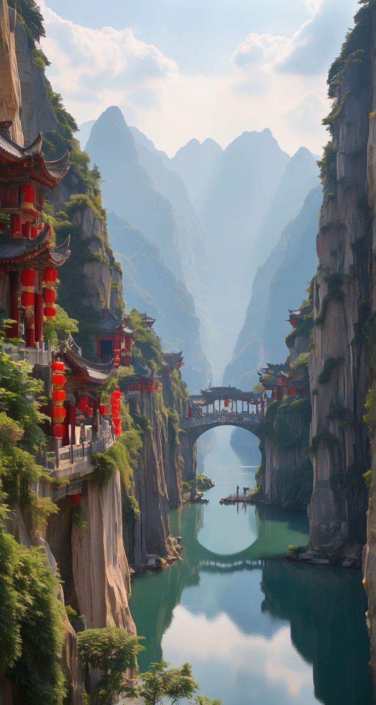 赏析：这幅对联的下联“河南河北皆临河”与上联“山东山西都有山”相映成趣。下联以“