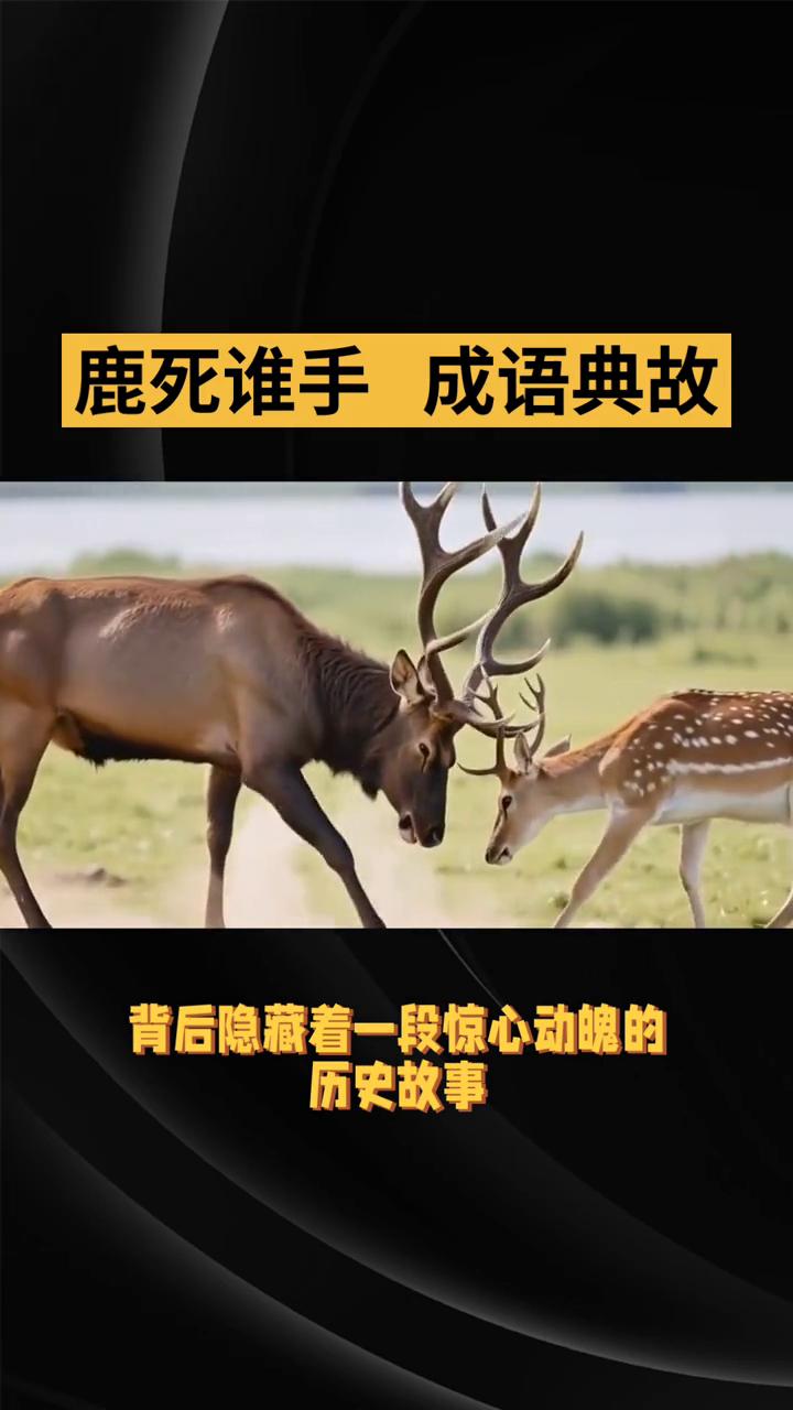 鹿死谁手成语典故。
你知道"鹿死谁手"这个成语吗？它可不是简单的描述猎物归属，背