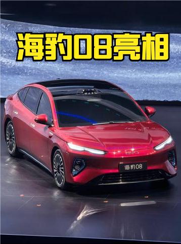 海豹08亮相，这是比亚迪海洋网的旗舰车型，这次用了一点全新设计，外观看起来的高级