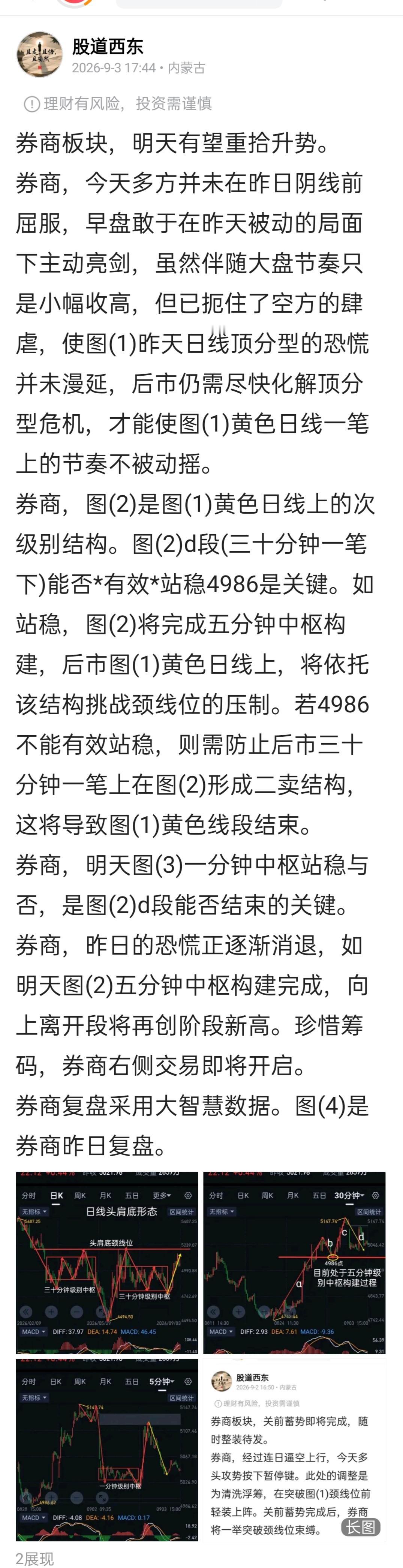 券商板块明天会重拾升势吗