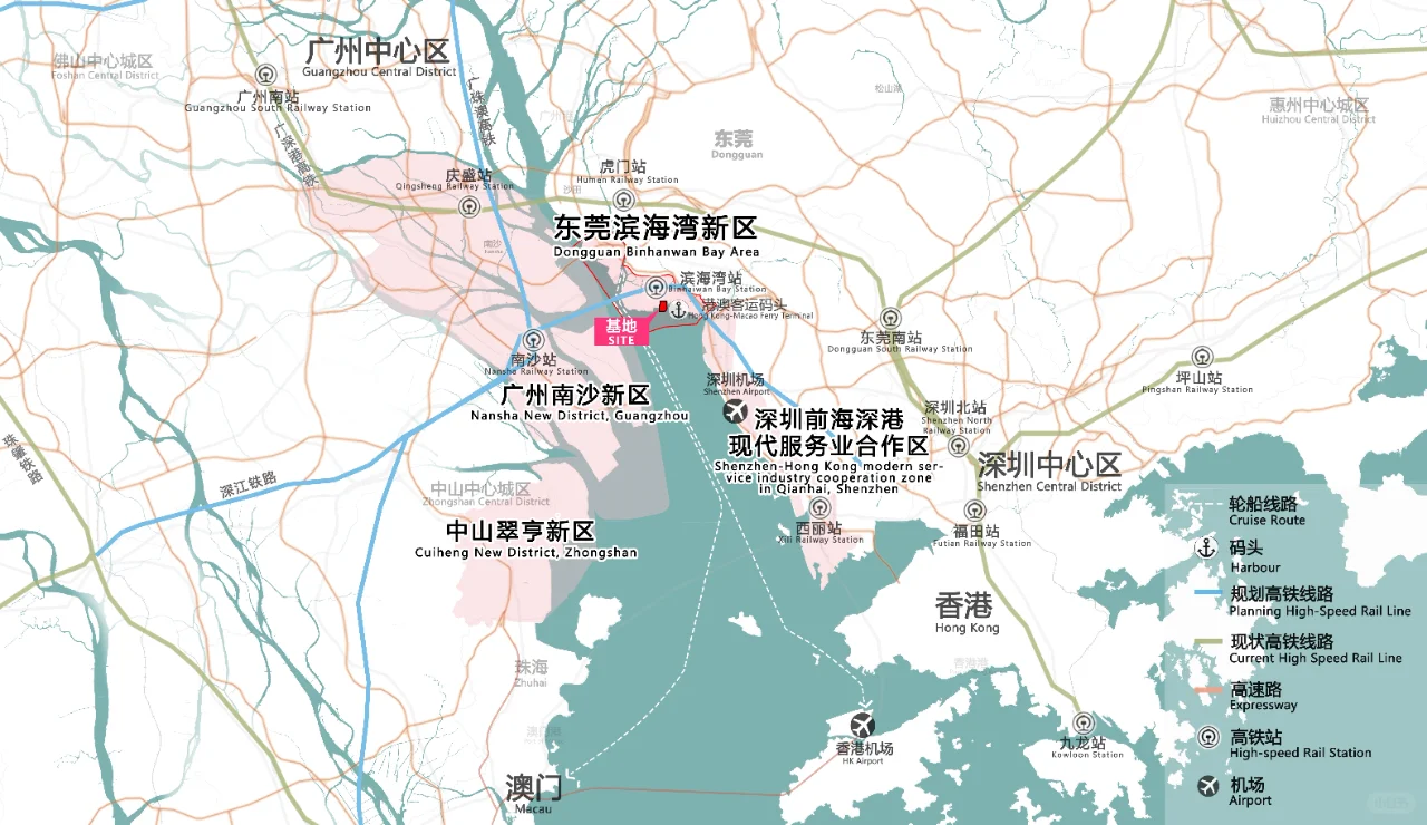 东莞滨海湾新区位置示意图