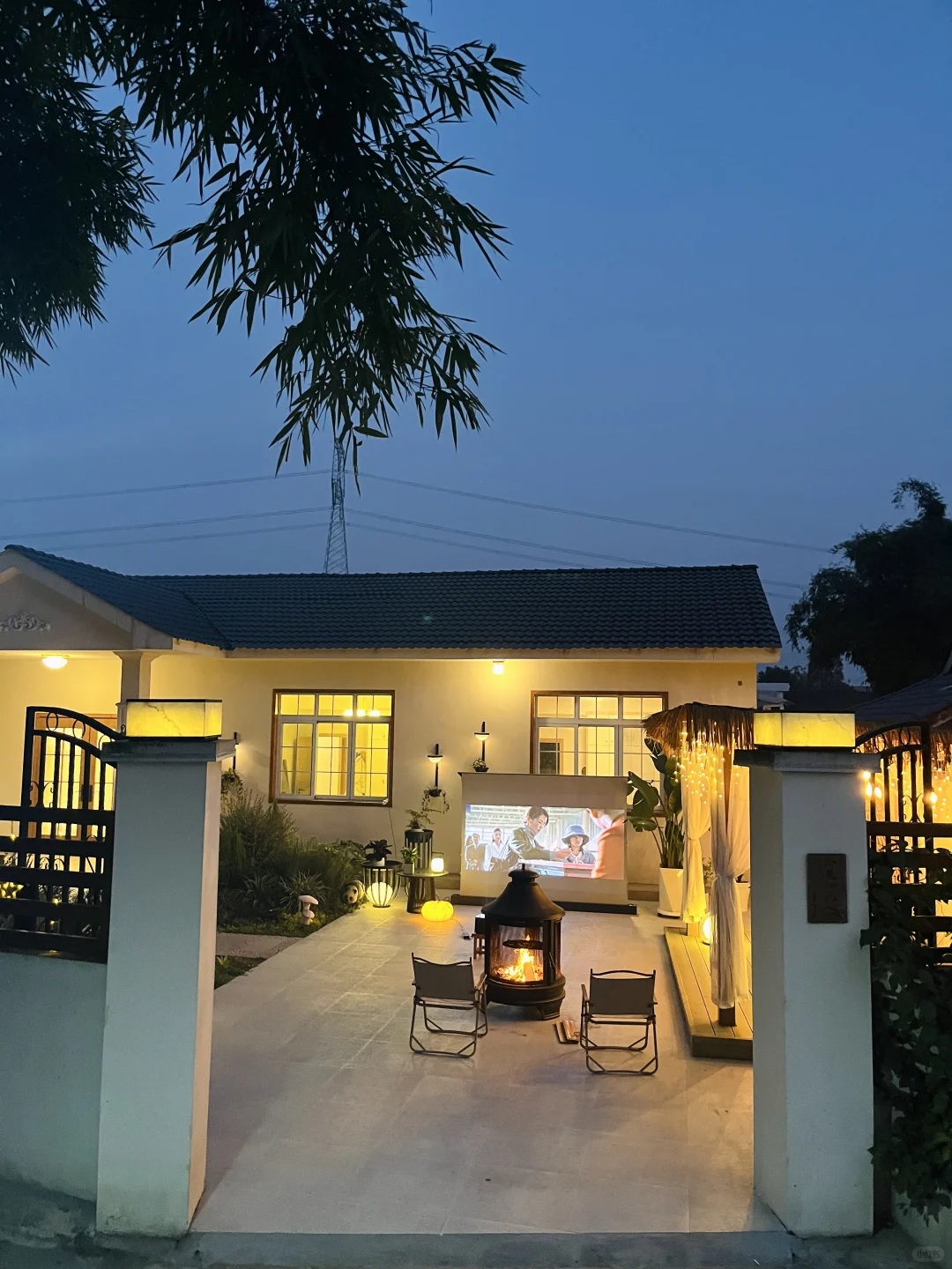 农村一层自建房有多香，两门两院温馨舒适