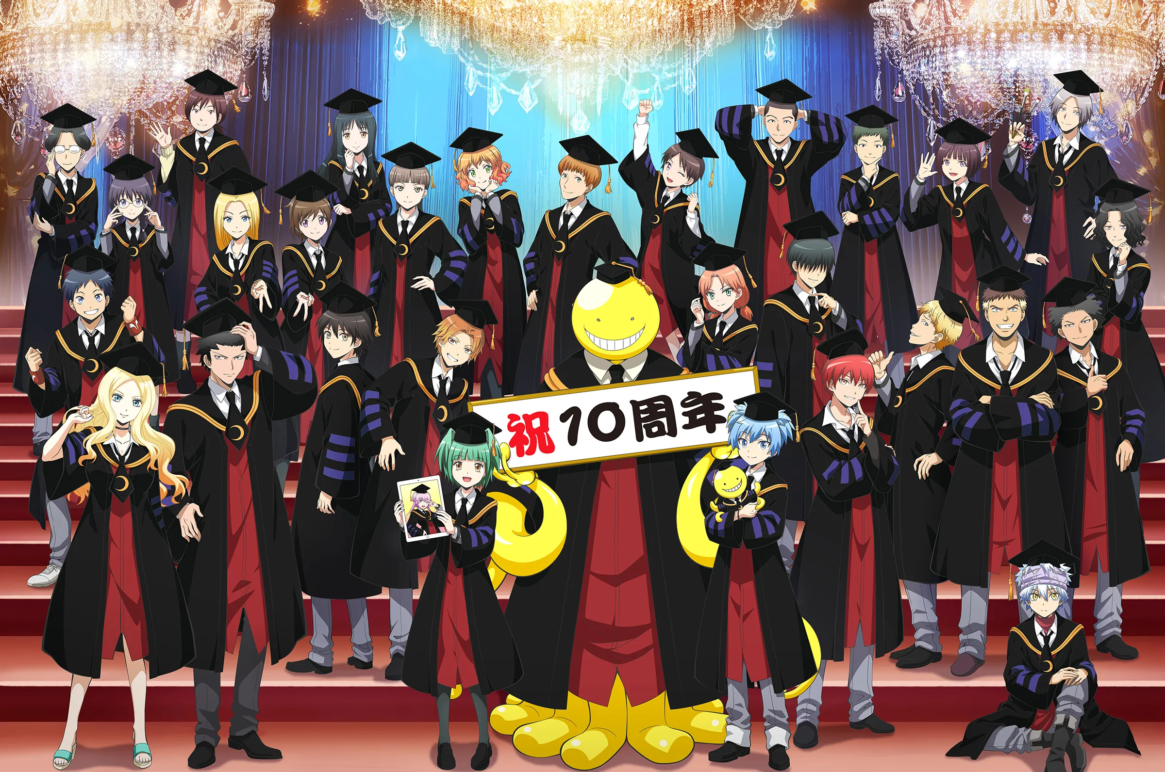 『暗 杀 教 室』动画10周年视觉图公开企画第1弹：2025年4月第1季·第2季