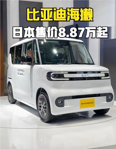 比亚迪海獭RACCO在日本好像卖的还不错，起售价214.5万日元，相当于人民币8