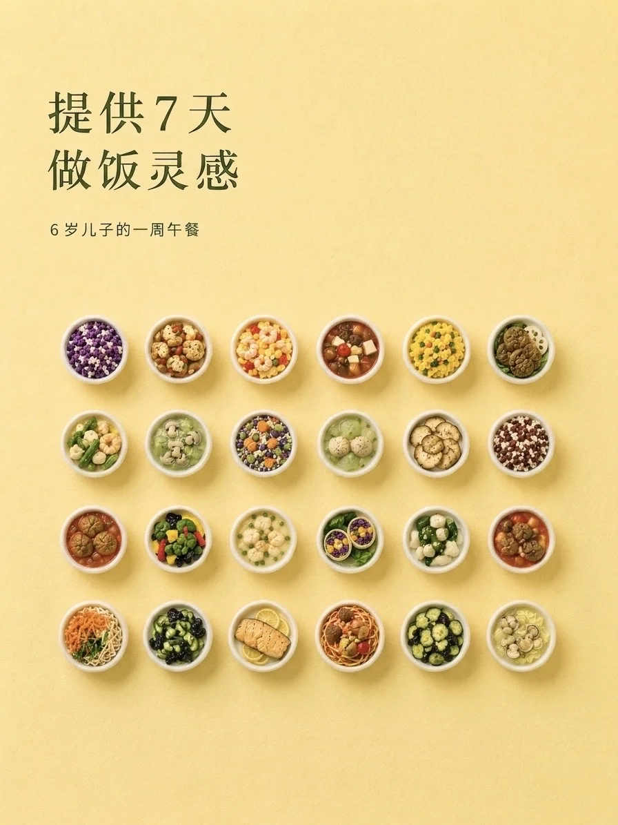 7天不重样儿童餐｜6岁儿子的一周午餐