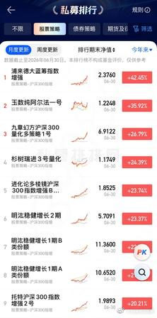 1. 中证 1000 量化多策略（弹性最强，今年收益最高）代表：幻方中证 100