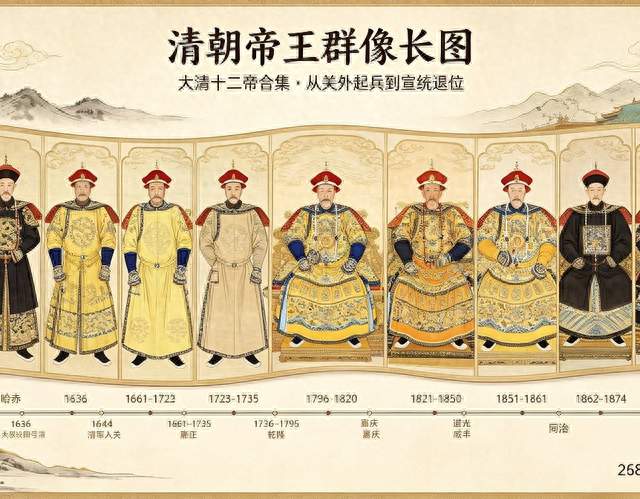 一卷清帝史：起于努尔哈赤，终于溥仪，见证一个时代的浮沉
