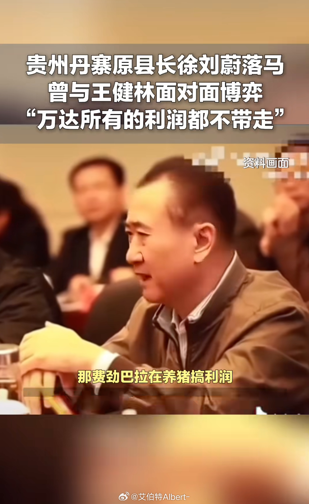 曾硬刚王健林的80后干部被查 视频里的会，已经是11年前的事情了.....记得当