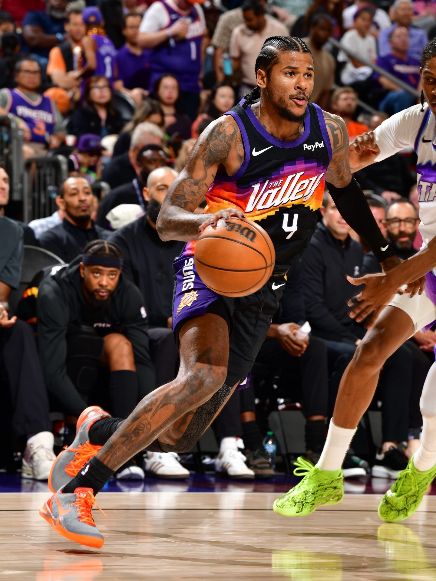 杰伦格林上脚的Kobe 8 