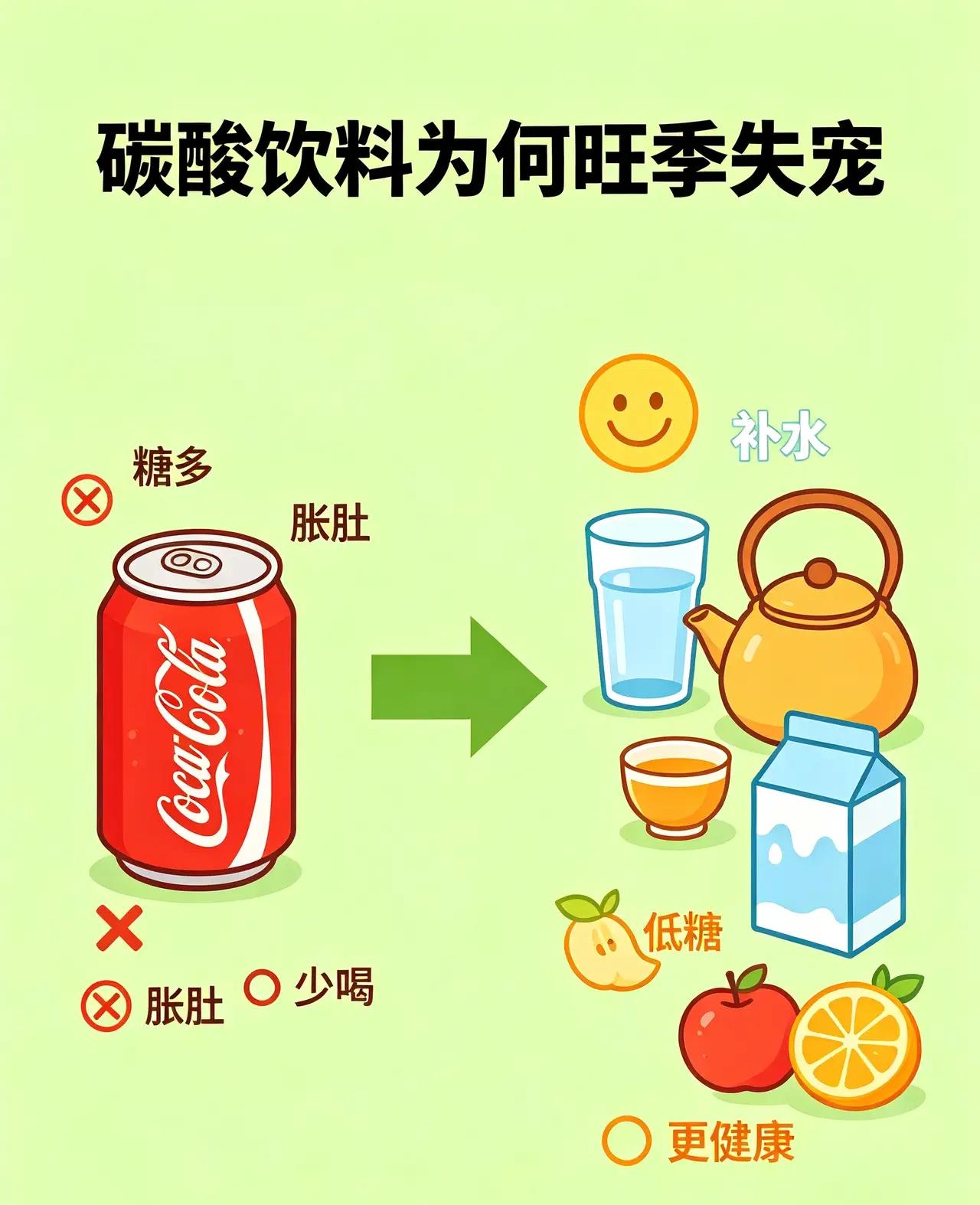 40℃高温也救不动！碳酸饮料旺季失宠，曾经的快乐水为何不香了？
 
天越热饮料越