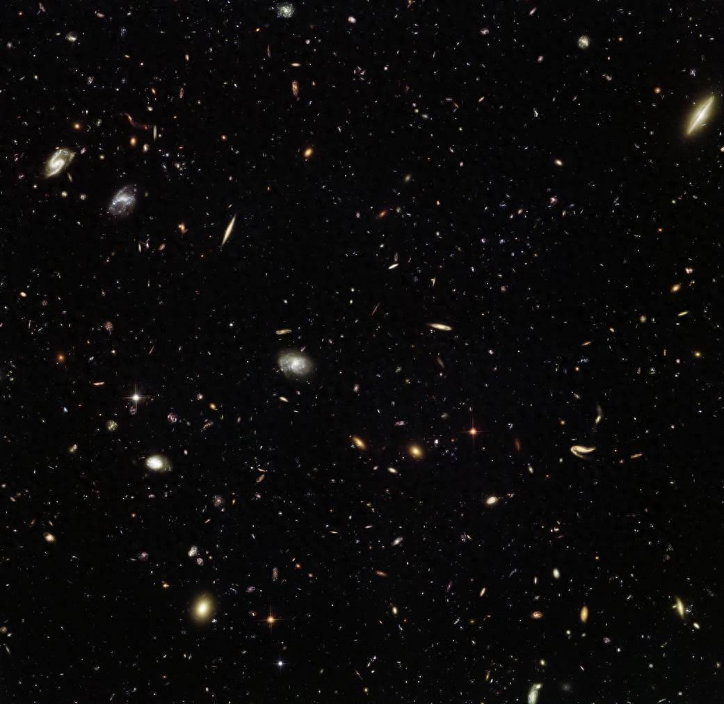 在直径930亿光年的可观测宇宙里，星系的数量在2万亿左右，银河系只是其中之一罢了