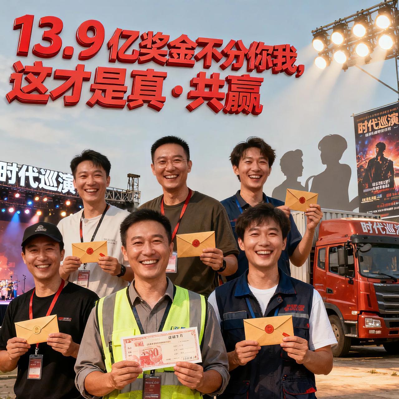 13.9亿奖金不分你我，这才是真·共赢
 
霉霉靠“时代巡演”狂揽20亿美元票房