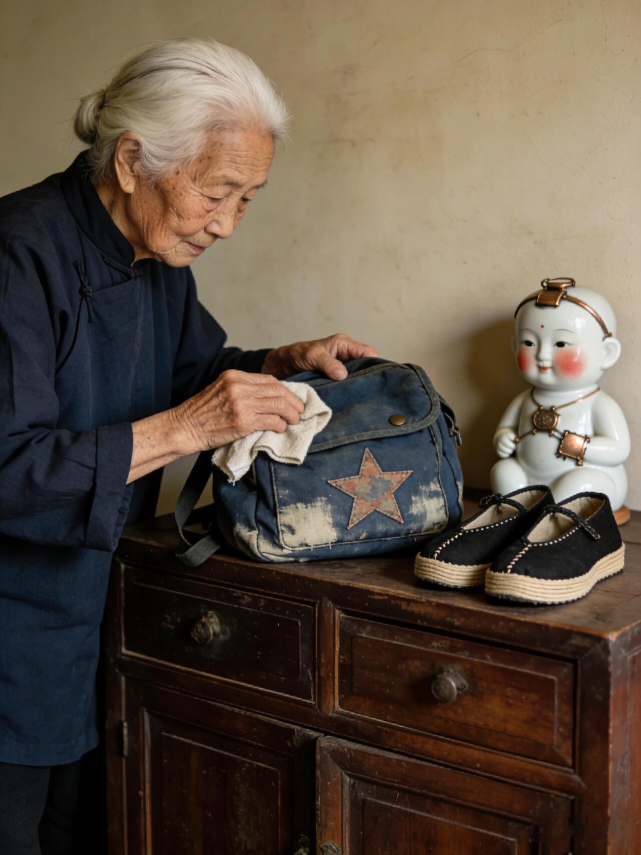 母亲｜90多岁的她，总舍不得扔我的旧东西

刷到弟弟发的视频。

90多岁的母亲