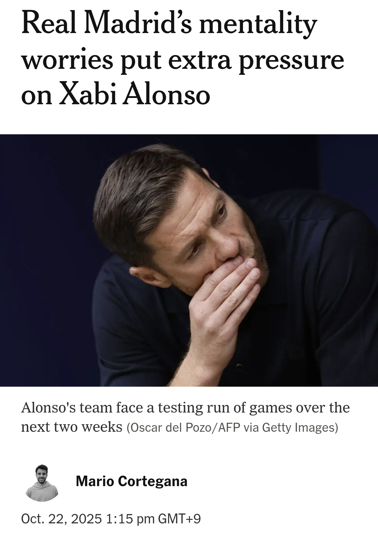 TA：皇马阵中依然有资历深厚的老将，但可以明显感觉到，如今队内的领袖人物已经不如