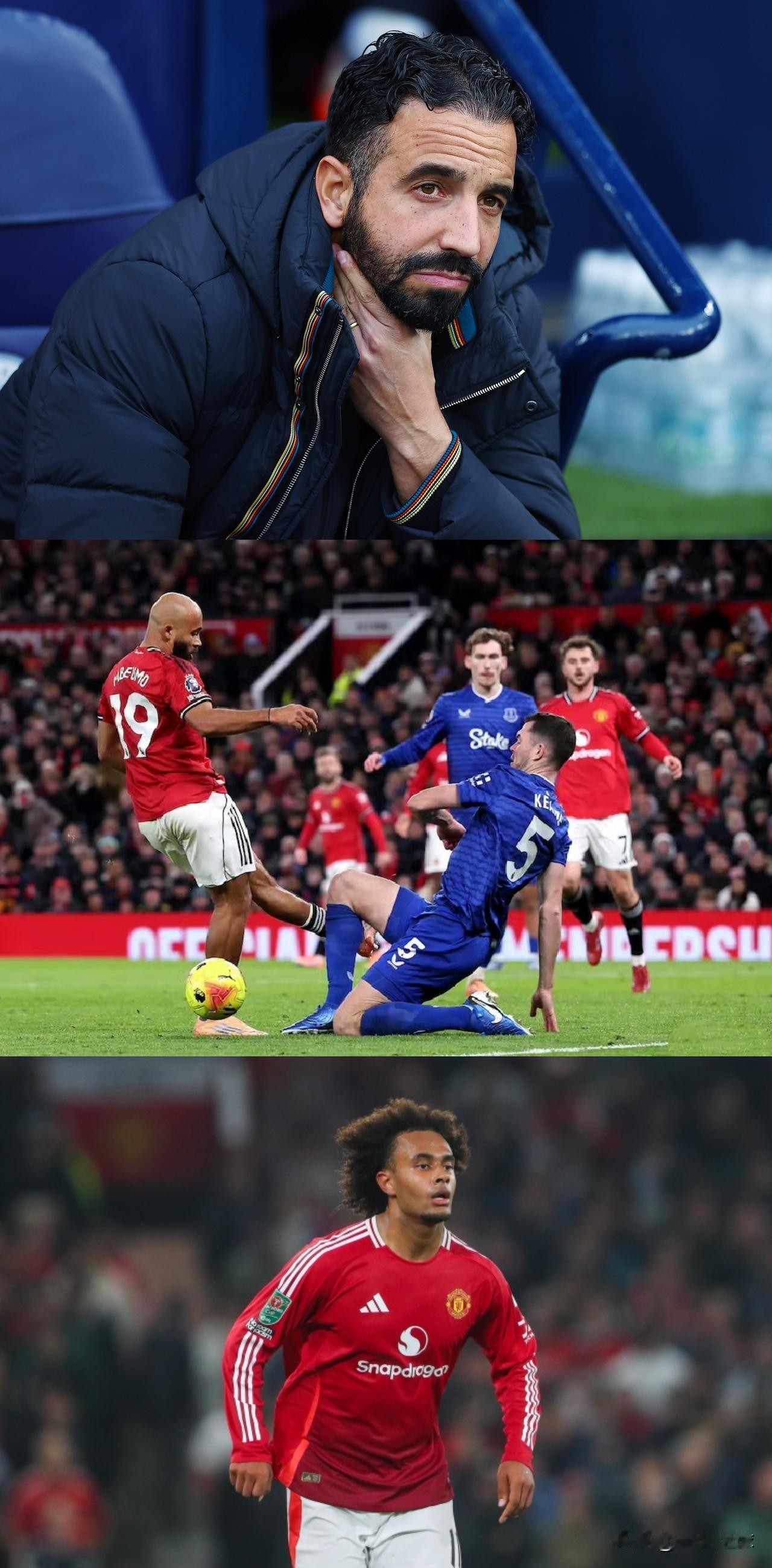 阿莫林执教一周年+千古奇冤莫耶斯+对手第13分钟内讧被红牌罚下一人，结果曼联主场