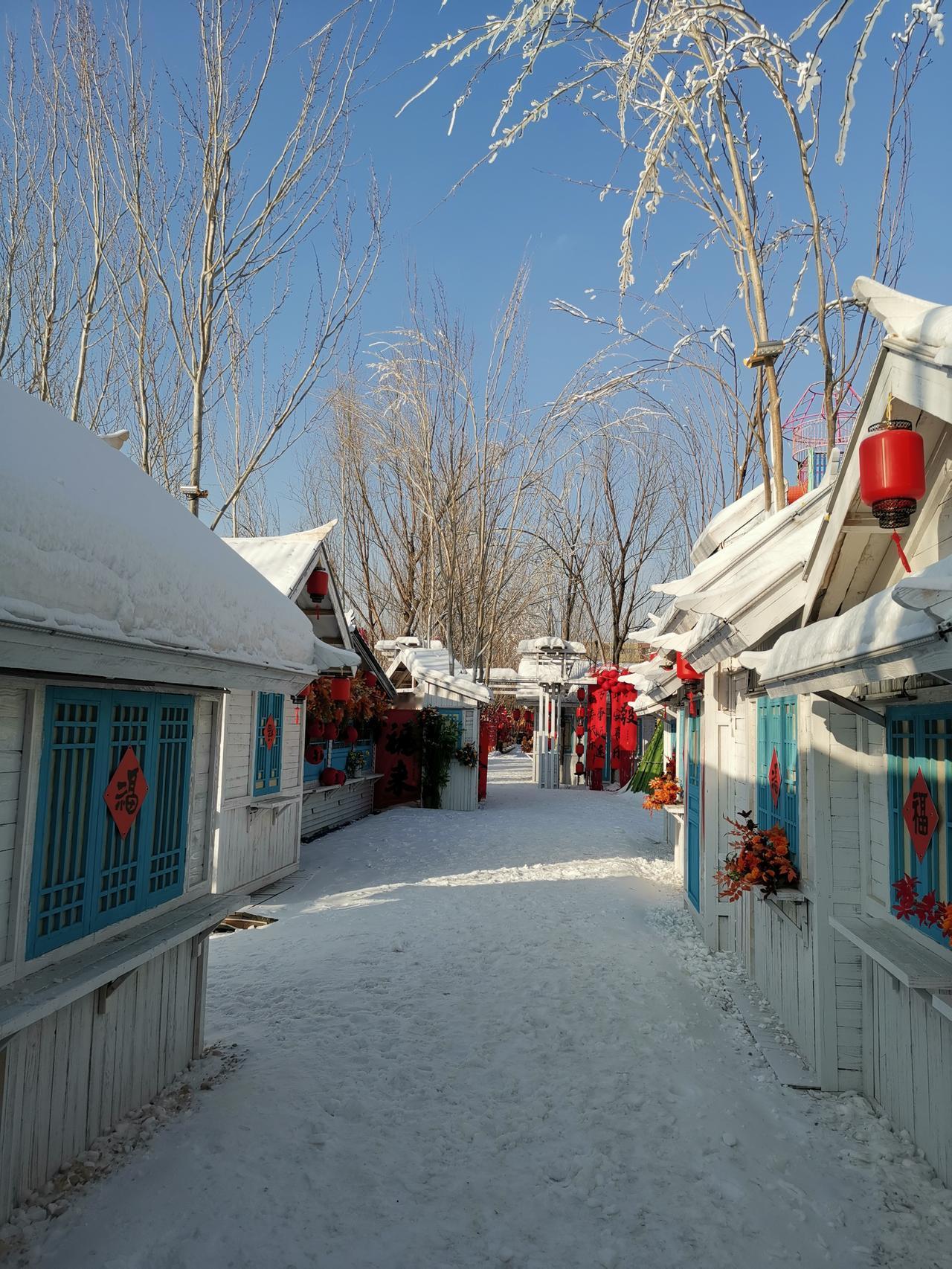 旅行随手拍冬日盘锦大洼黑风关小镇