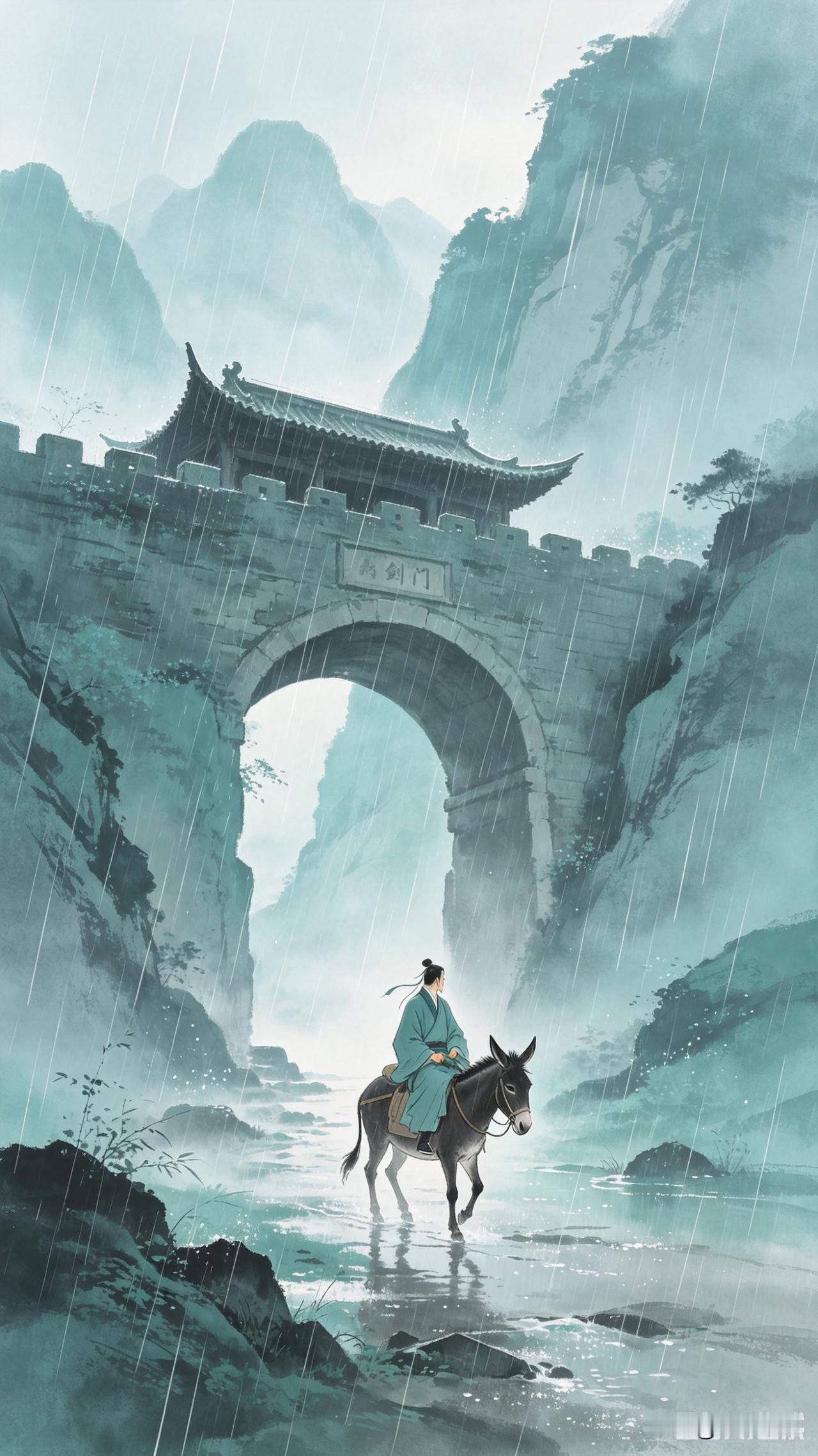 细雨骑驴出剑门，有"意境"，
轻装高铁辞函谷，就没有意境？
易教授有点矫情做作了