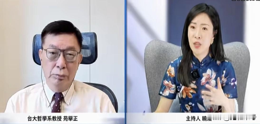 台湾时事评论员苑举正称：“我在岛内属于比较敢讲话的。我平常努力的方向就是两点，我