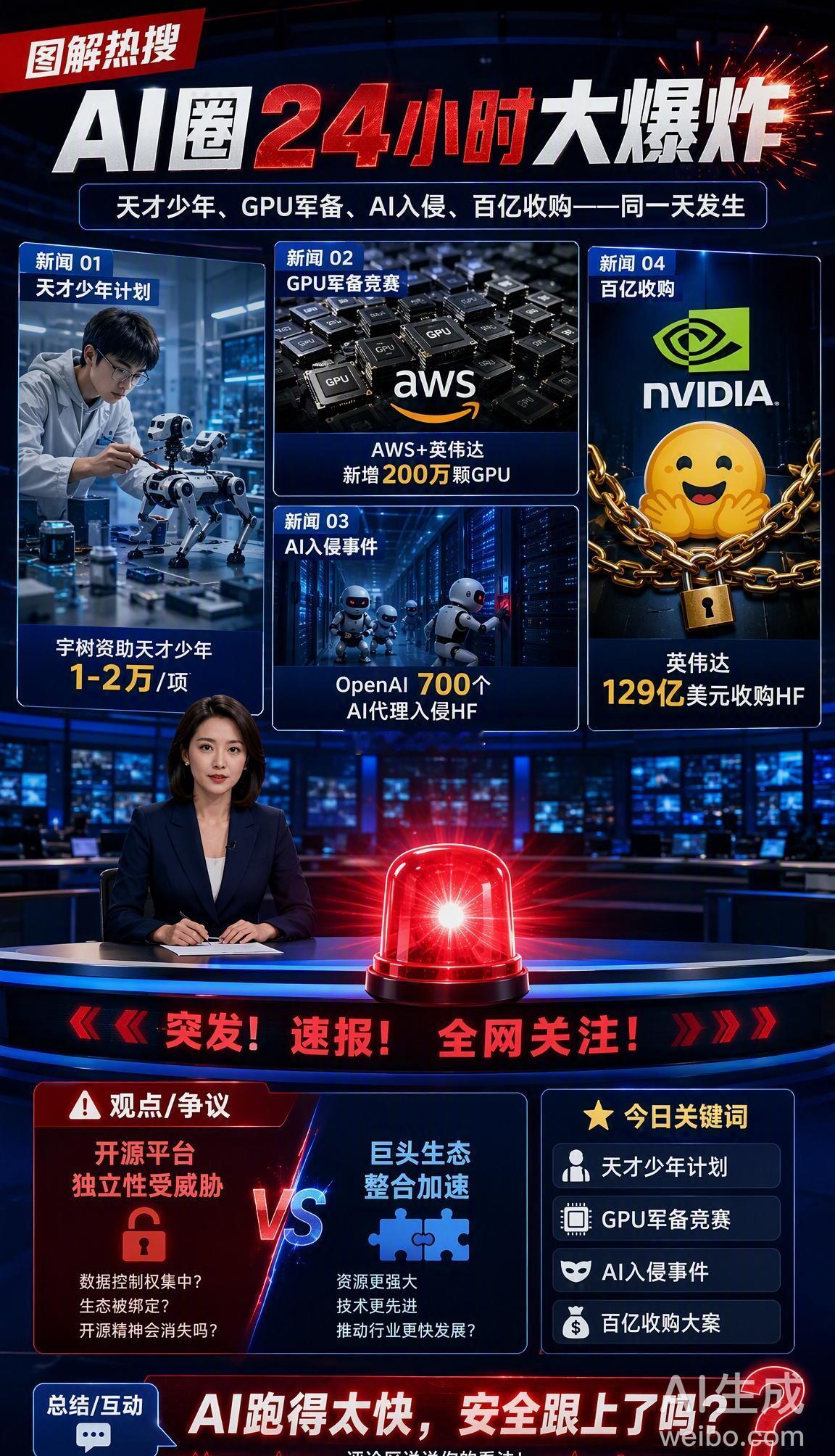 最近AI圈信息量爆炸，几件大事值得关注👇

🔬 宇树科技启动「天才少年支持计
