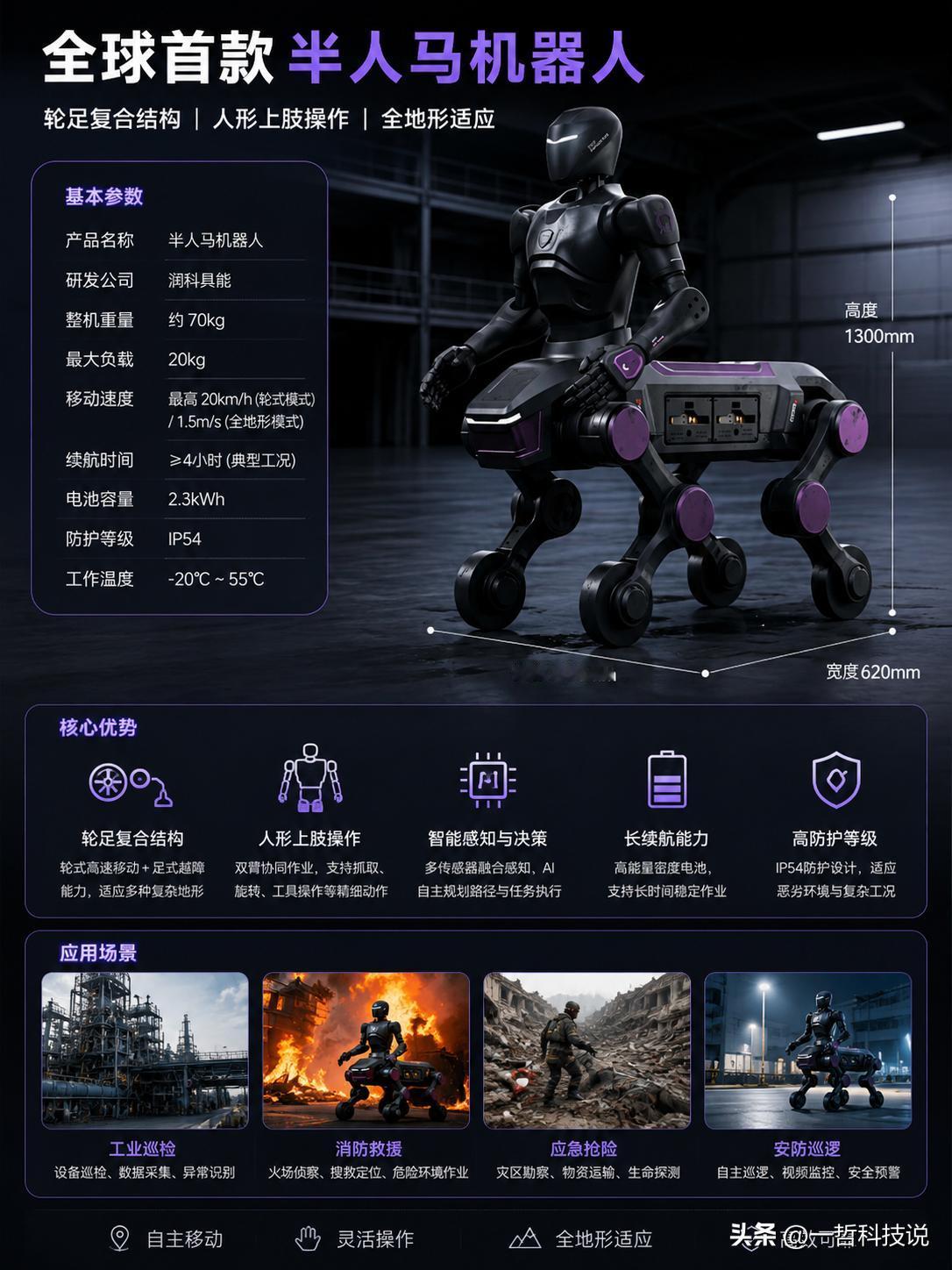 全球首款“半人马机器人”来了，机器人行业又迈出关键一步！

就在2026世界人工
