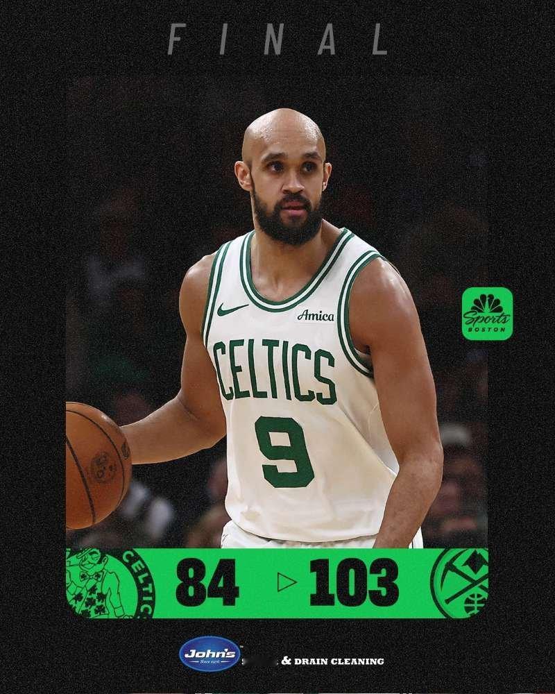 迷失在丹佛高原了！今天，凯尔特人多项数据都创下了本赛季的新低，其中包括全场84分