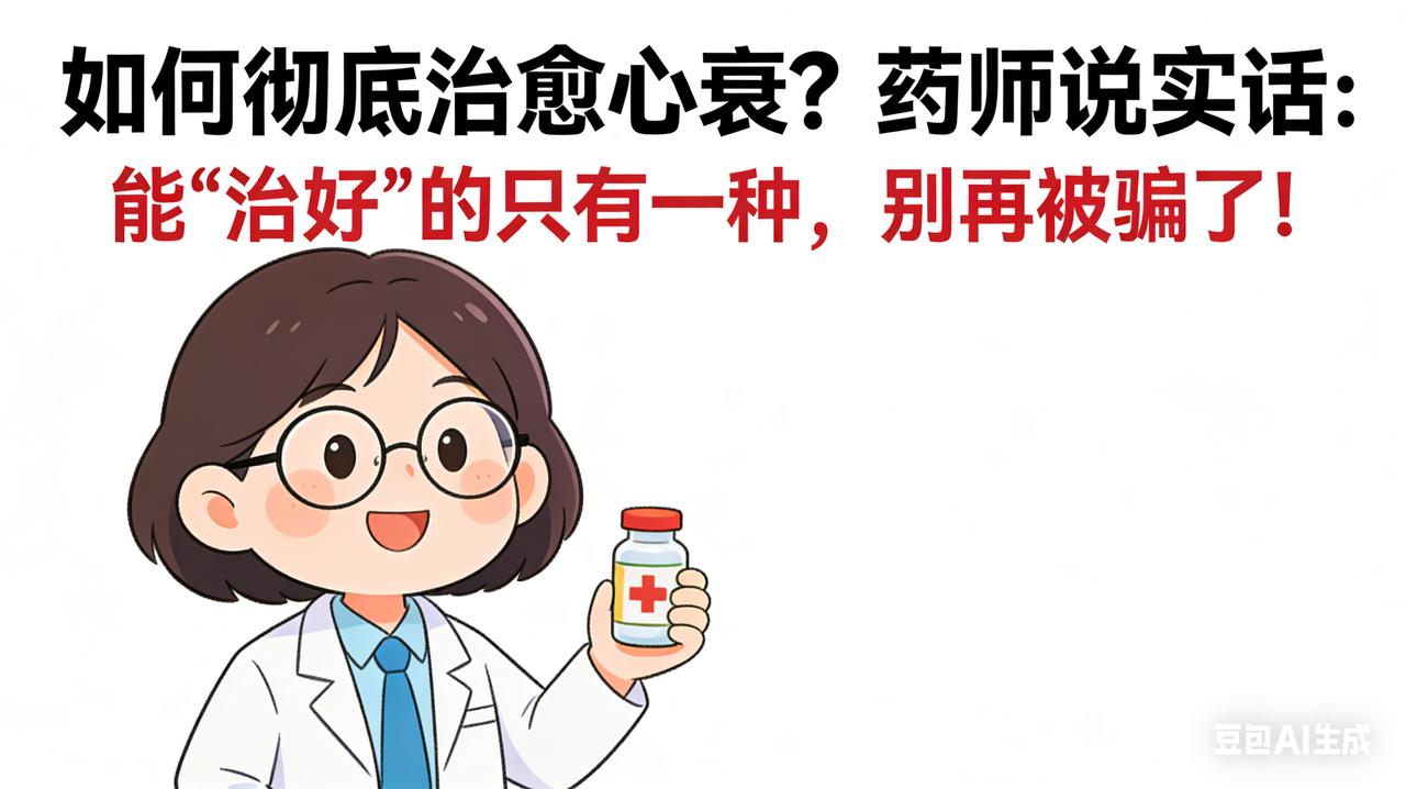 如何彻底治愈心衰？药师说实话：能“治好”的只有一种，别再被骗了！
 
大家好，我