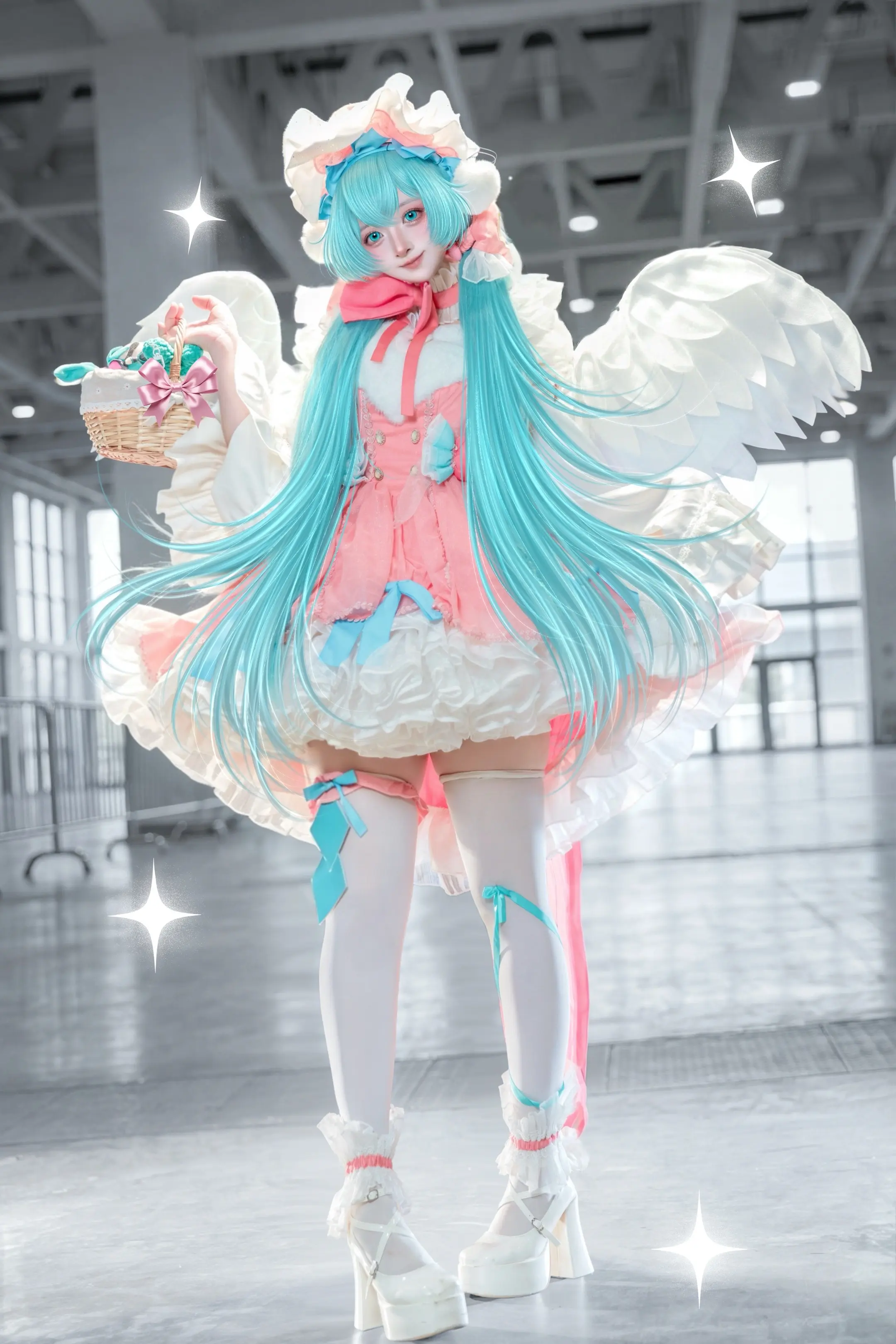 Miku已经足够可爱啦！🍬。📷：  赛博头发：阿咩儿子