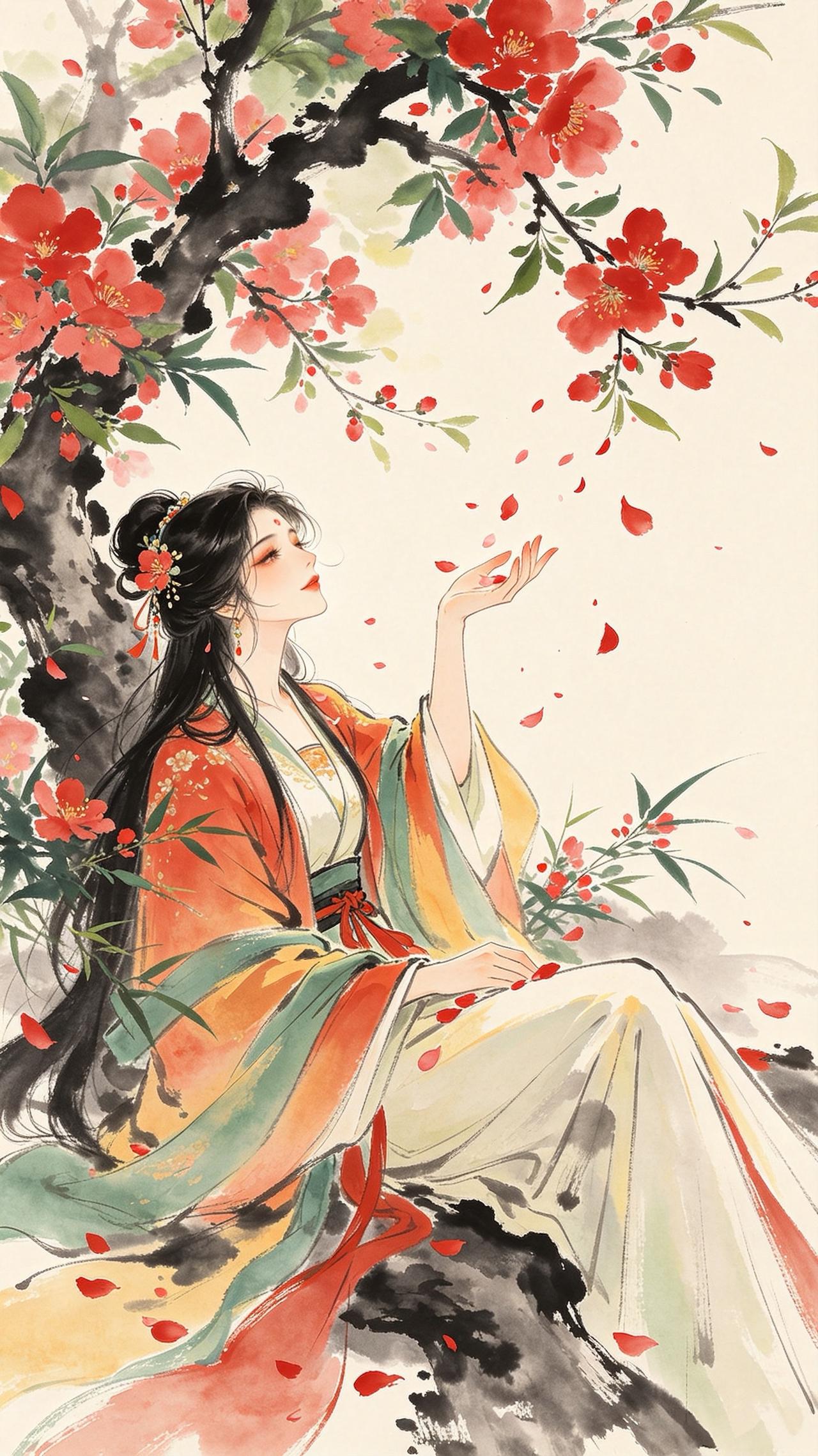 醉眼观花春色老，
风前零落任西东。
莫嗟香尽红销处，
        
…………