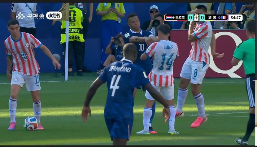 法国vs巴拉圭，上半场也是打成0:0。难道说跟加拿大vs摩洛哥这场比赛是一样的走