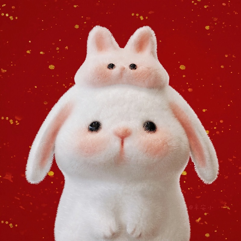 万物皆可兔头像   🐰十二生肖新年可爱头像壁纸 头像安利｜卡通手绘｜软萌头像｜