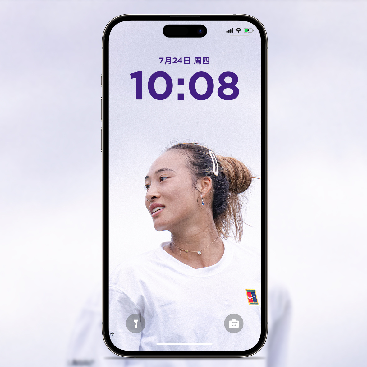 小温壁纸｜云淡风轻，是她眼里的温柔色💜温网2025 追求卓越 ​​​