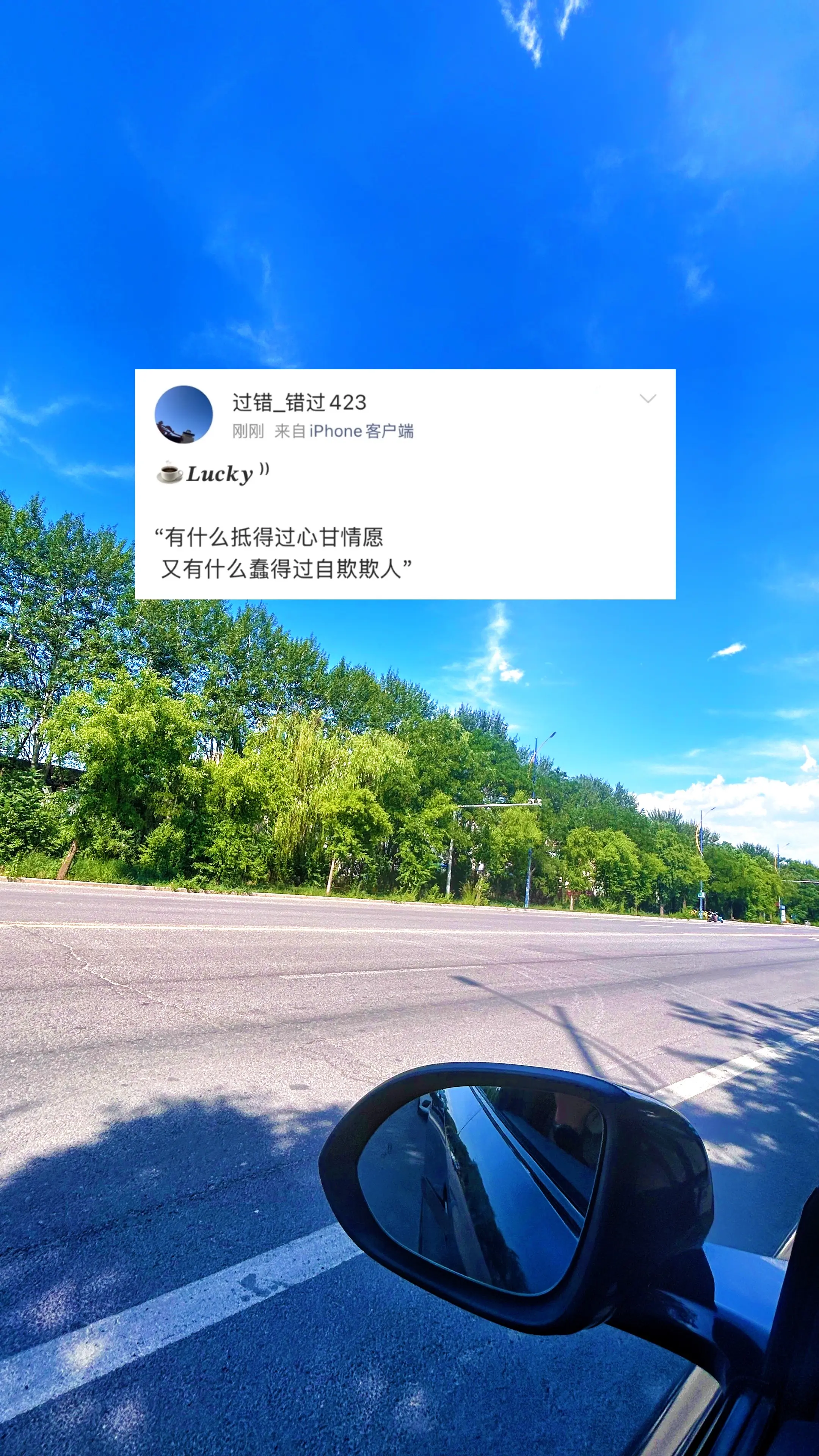 “有什么抵得过心甘情愿  又有什么蠢得过自欺欺人”