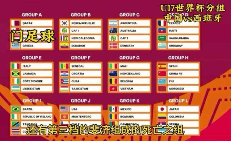 其实我们U17分到这组不错了，还有一个超弱队斐济，想拿到小组第三面对斐济就要得到