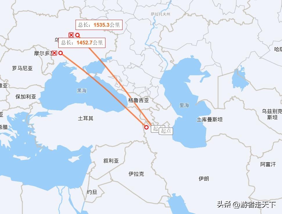 伊朗要是打击乌克兰境内的目标，需要穿过土耳其西部地区、里海、克里米亚等俄军占领区