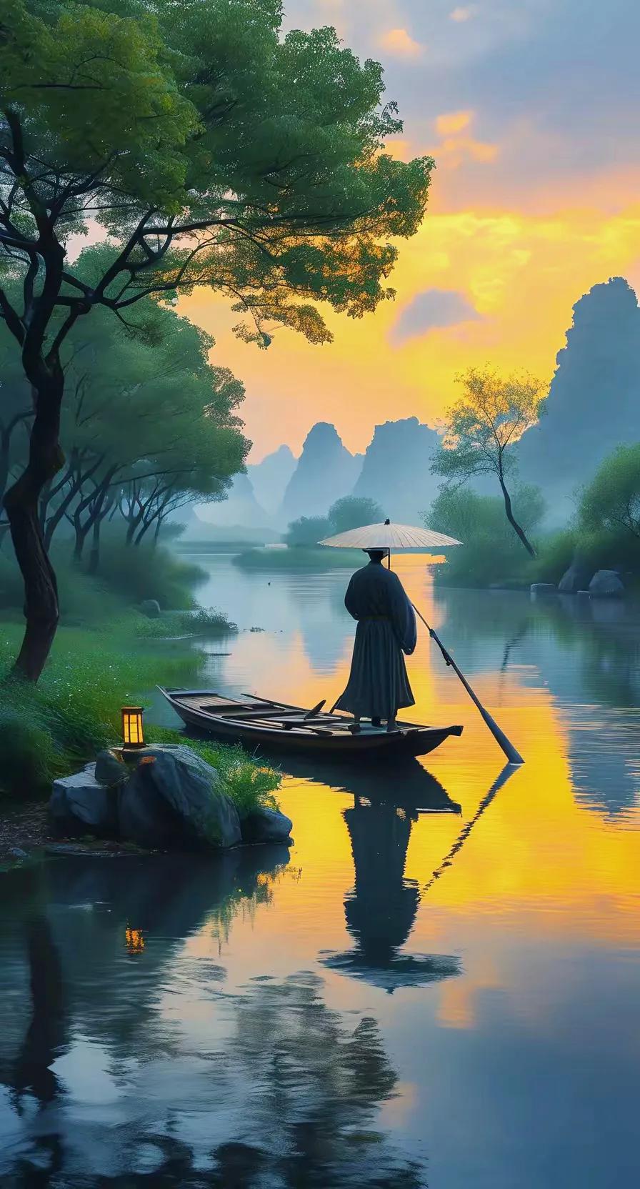 一半素心以清简，一半寂静许清欢。