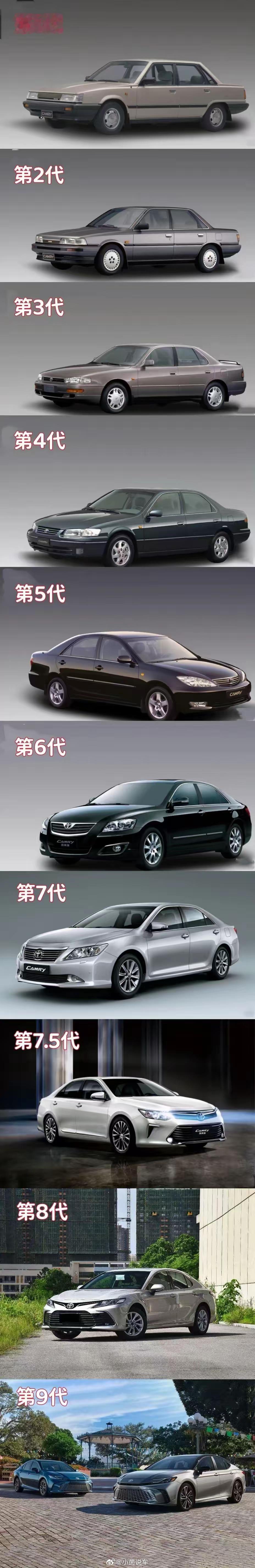 什么是情怀？这就是！从第1代凯美瑞1982年上市到现在，已经持续了近40年！质量