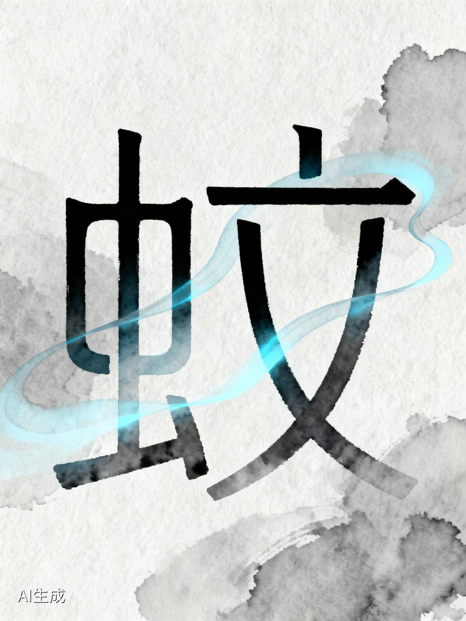 “蚊”这个字是一个形声字，它的“出身”与许慎在《说文解字》里记载的古字‘蟁’有关