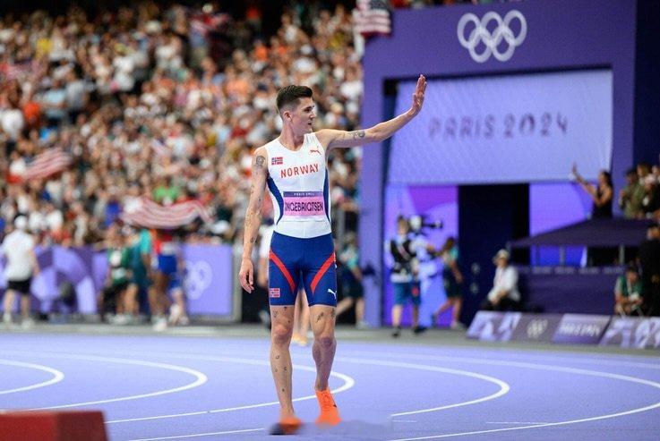 2024巴黎奥运会田径男子1500米第四名、挪威 Jakob Ingebrigt