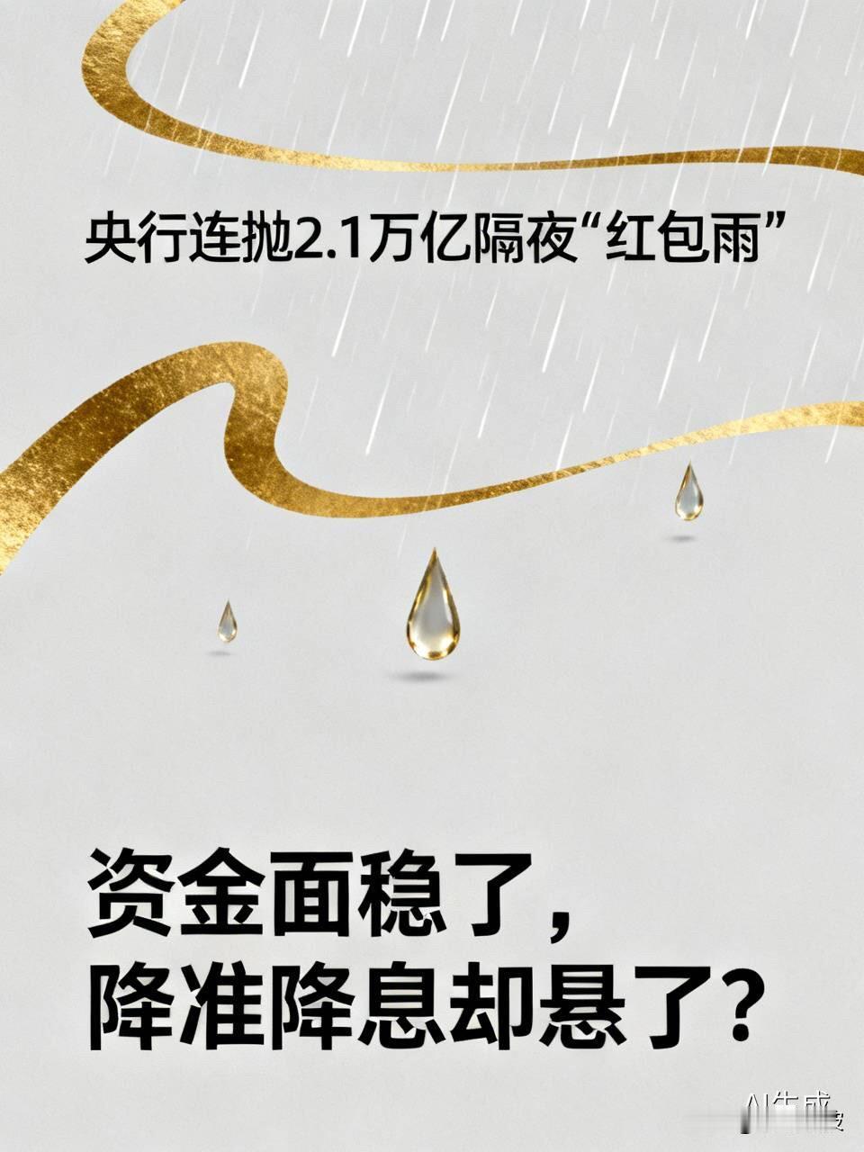 央行连抛2.1万亿隔夜“红包雨”，资金面稳了，降准降息却悬了？

  7月底，央