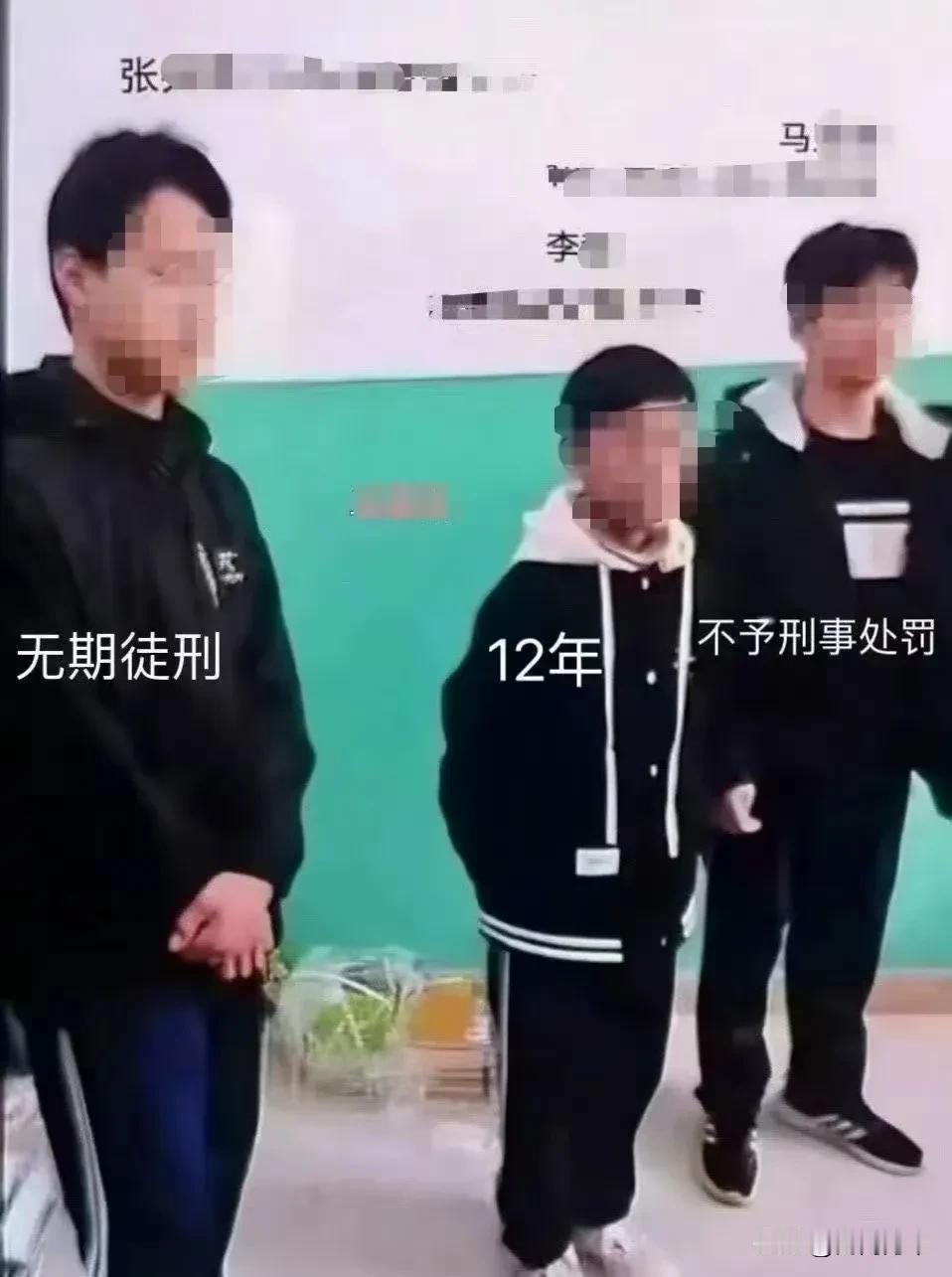 邯郸三恶少的这张合照，隐藏了太多细节。
判无期的主犯张某，人高马大，双手交叠放在