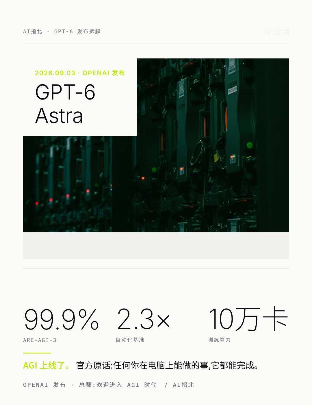 OpenAI 说 AGI 来了，这次没人敢说它是营销
9 月 3 日，OpenA
