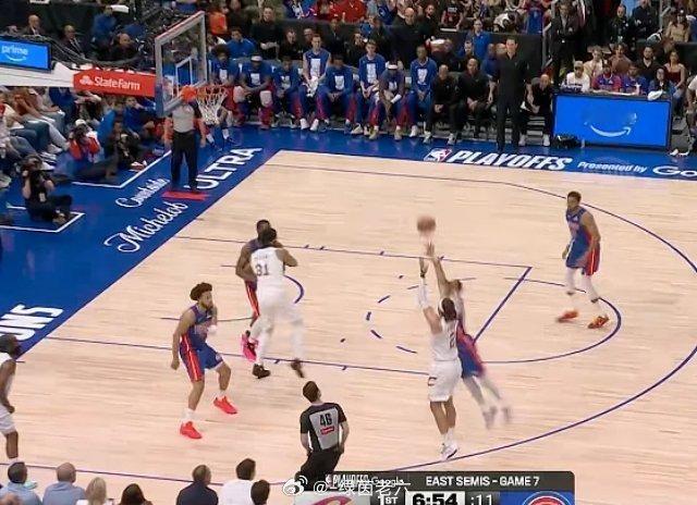 5月18日讯 NBA东部半决赛抢七，活塞对阵骑士。首节比赛，两队前6分钟状态都不
