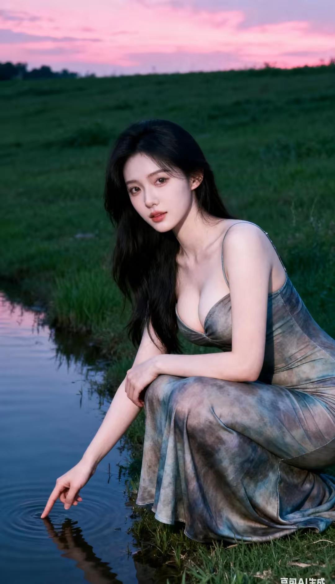 什么样的女人算自然美水波清淡，美人如画