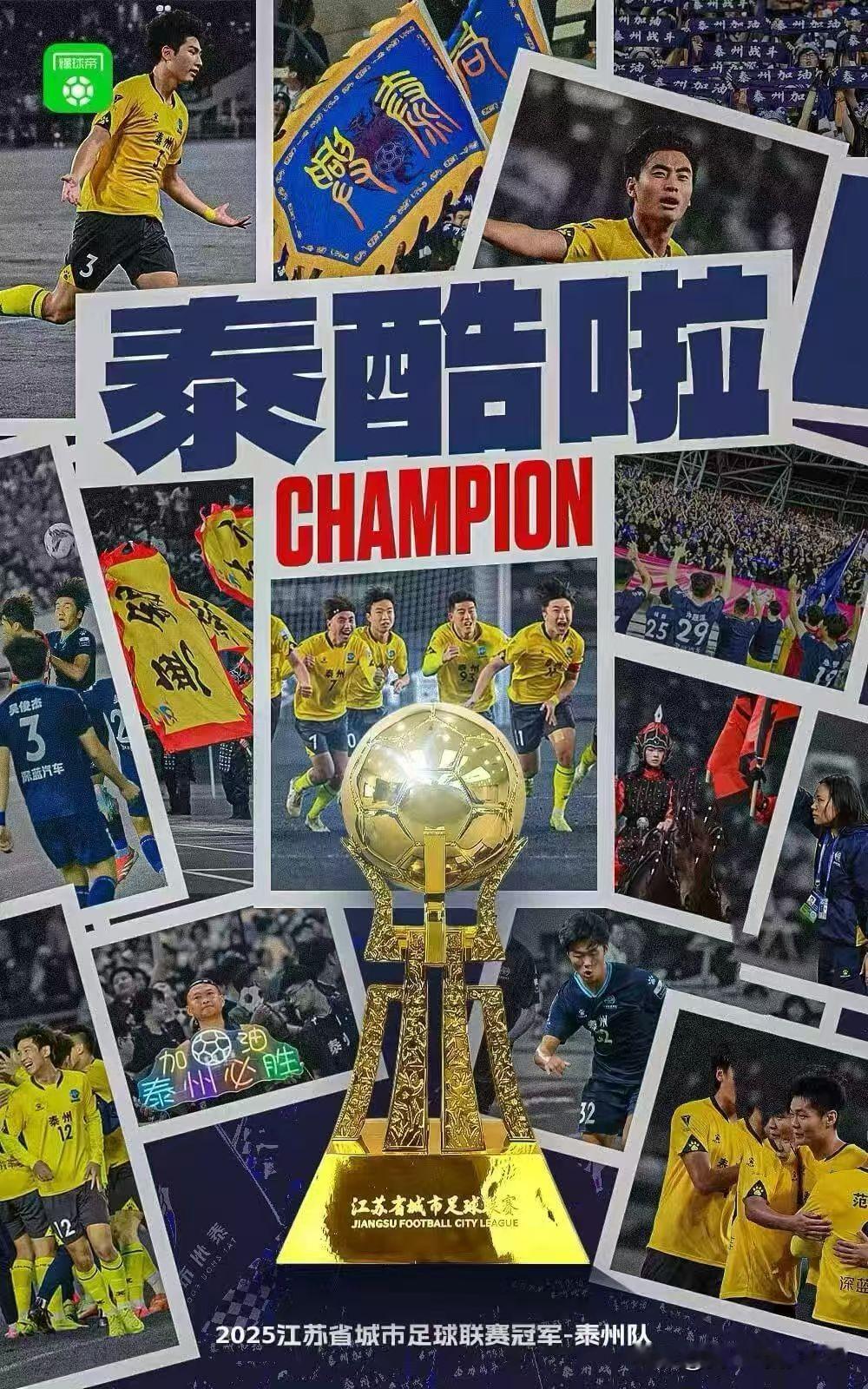 2025苏超联赛于11月1日晚在南京奥体中心圆满落幕。泰州队在常规赛中艰难开局，