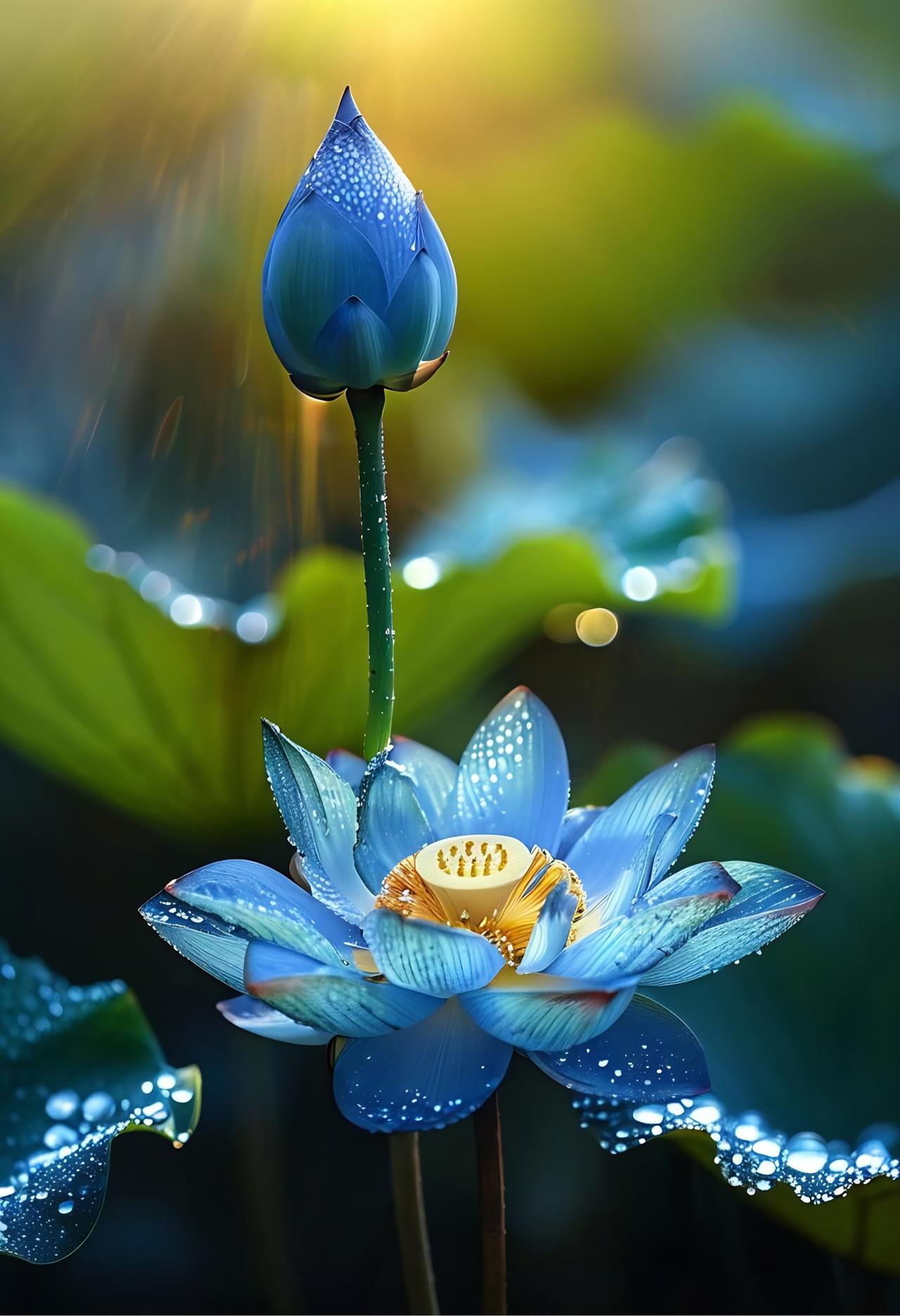 诚邀下联
下联：醒吟碧海月高悬

赏析：上联“醉梦青莲花怒放”以醉中幻境写莲之盛