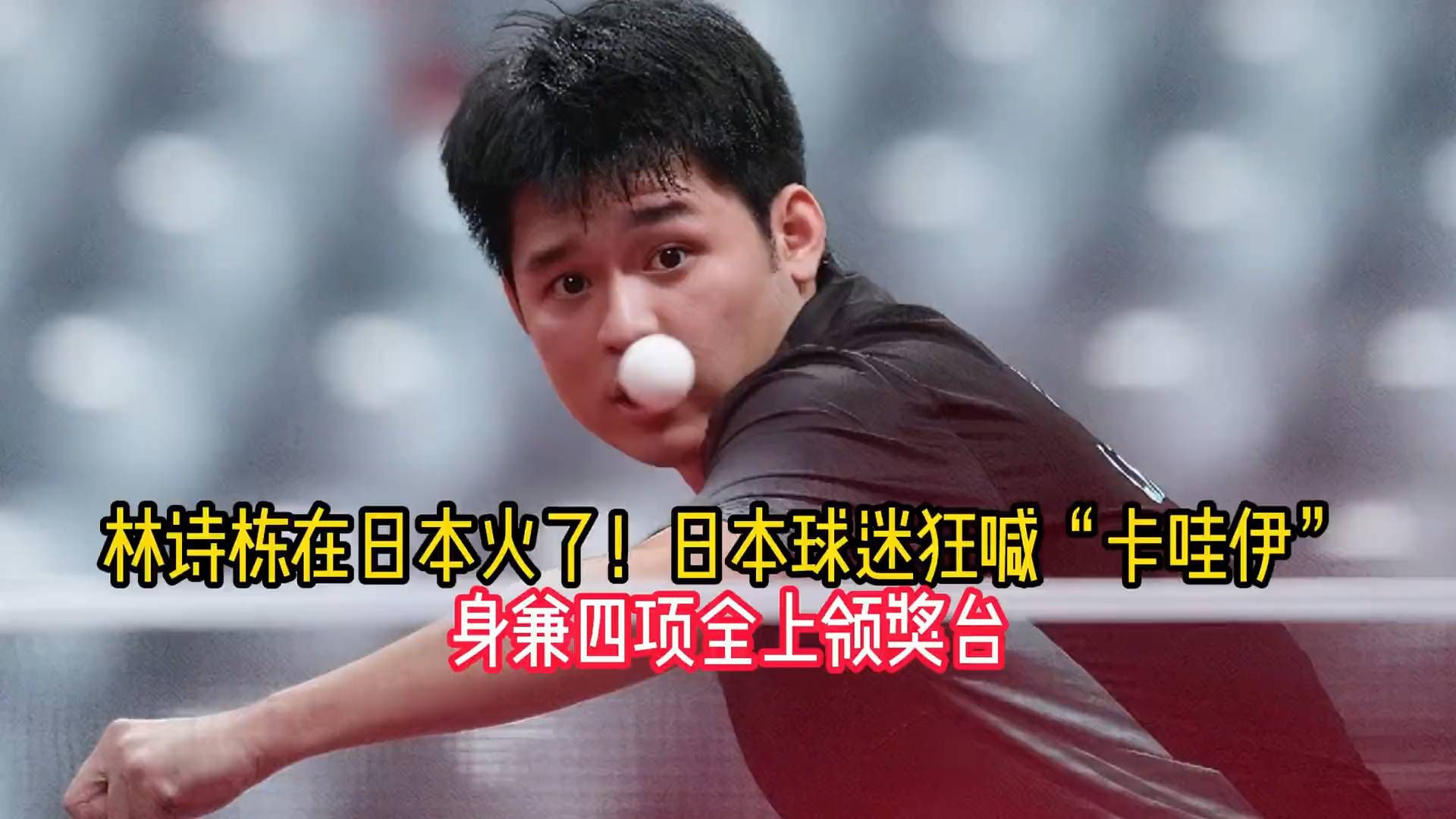 日本球迷狂喊“卡哇伊”？林诗栋四项全上领奖台