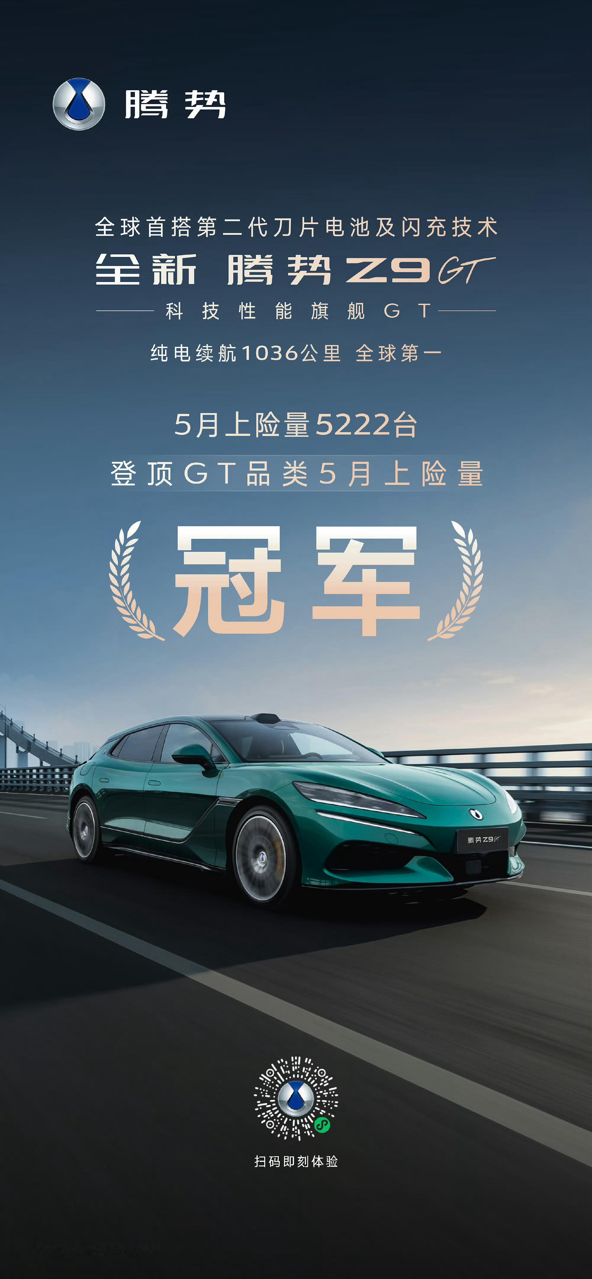 全新腾势Z9GT5月上险量5222台荣登GT车型市场第一重塑市场格局，旗舰势不可