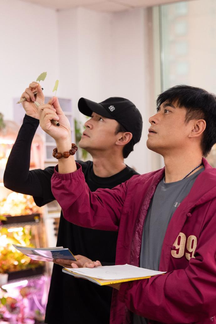 胡歌陈龙两脸自豪究竟拍到了什么看着他们两个如此认真拍照的样子，真的好好奇他们拍出