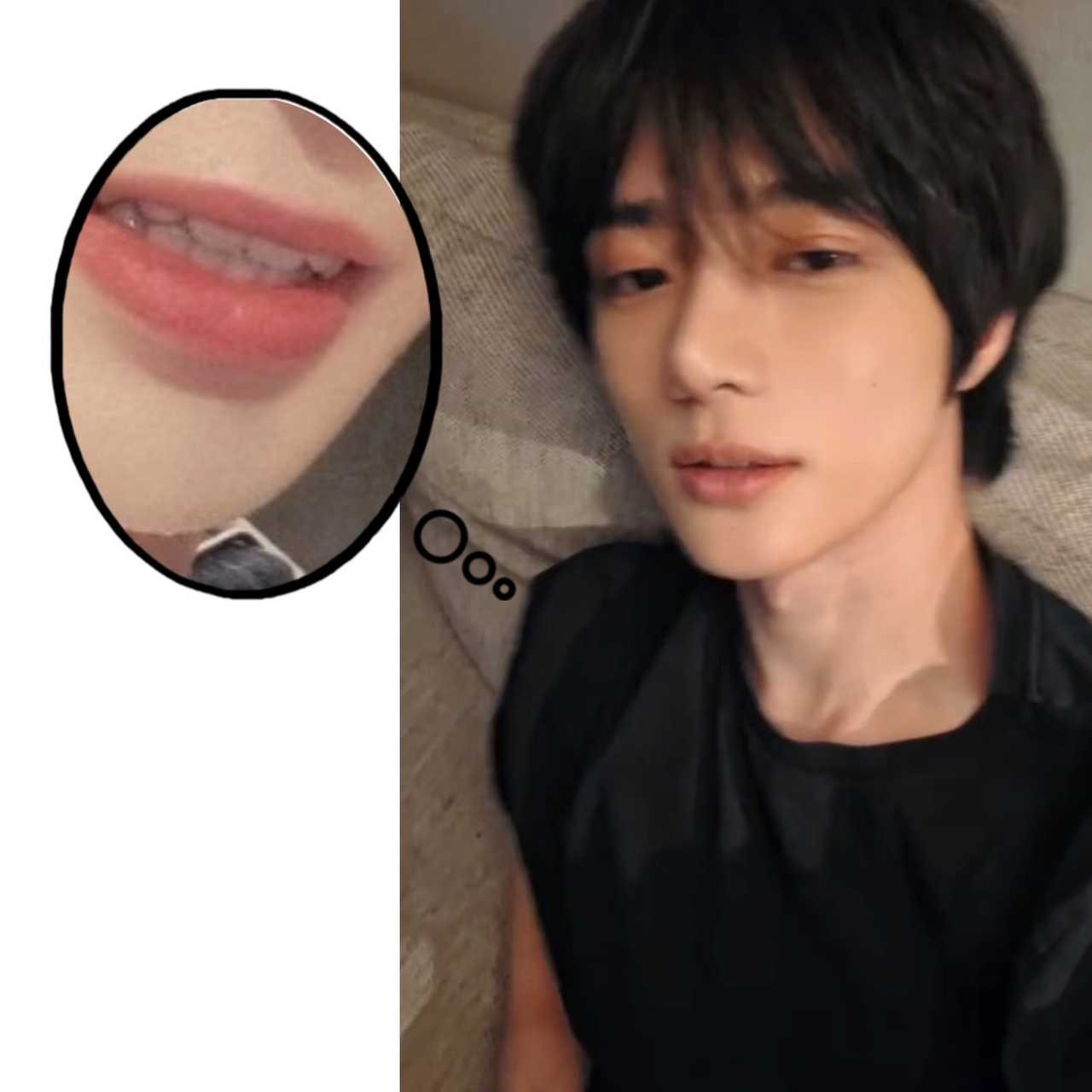 【3041】磨牙34短打 1.2k啊不要磨掉虎牙啊，那是你的特色Taehyun呐
