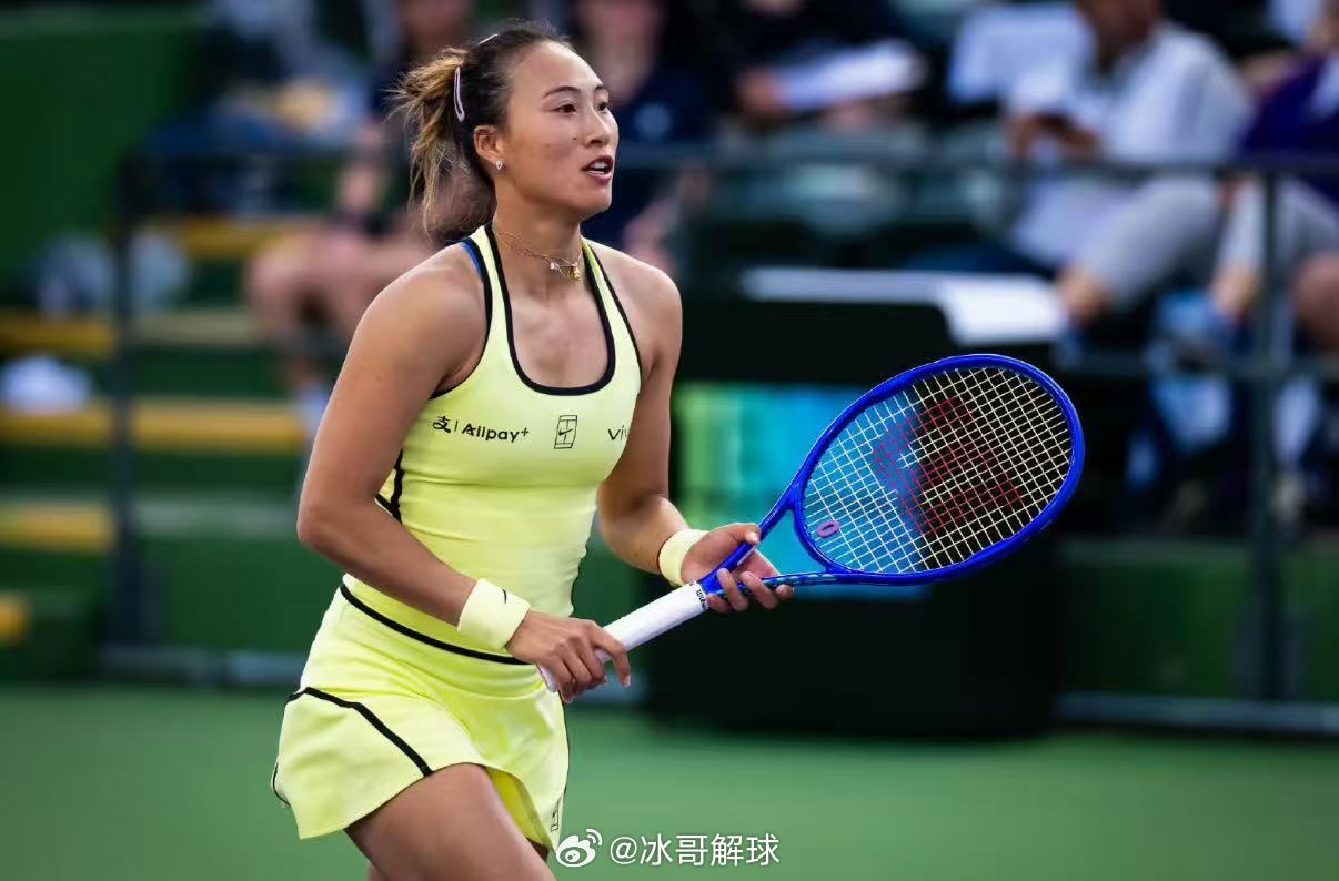 郑钦文战胜前美网冠军WTA1000迈阿密站第二轮，郑钦文以6-3、6-2横扫前美